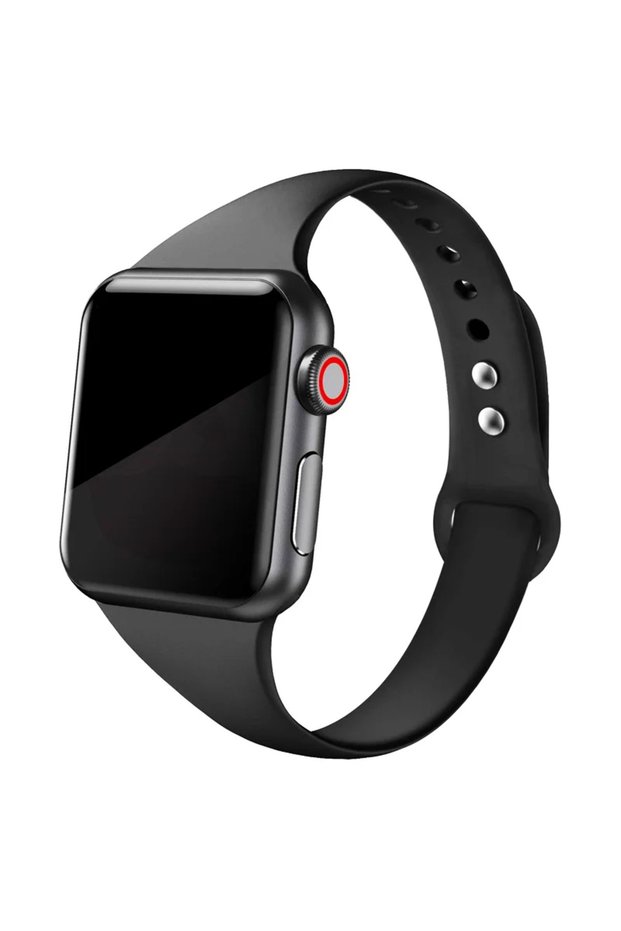 38-40-41-S10 42mm 6 black Sport Slim Silicone strap for Apple watch 10 band 45mm 44mm 41mm 40mm 38-4