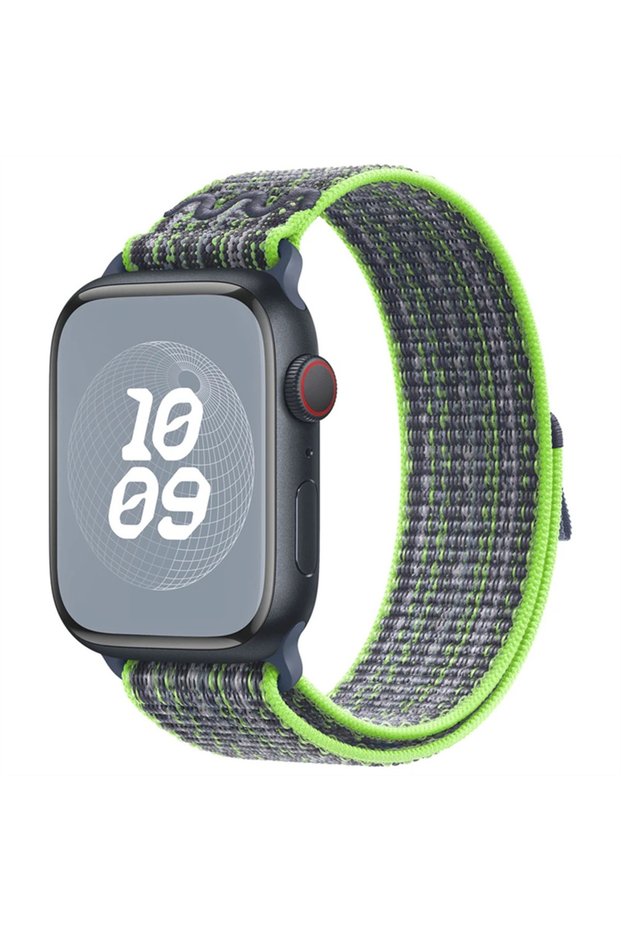 44-45-49-S11(10)46MM BGreen Blue Nylon Sport Strap for Apple Watch 46mm 42mm 49mm 45mm 41mm 44mm 40m