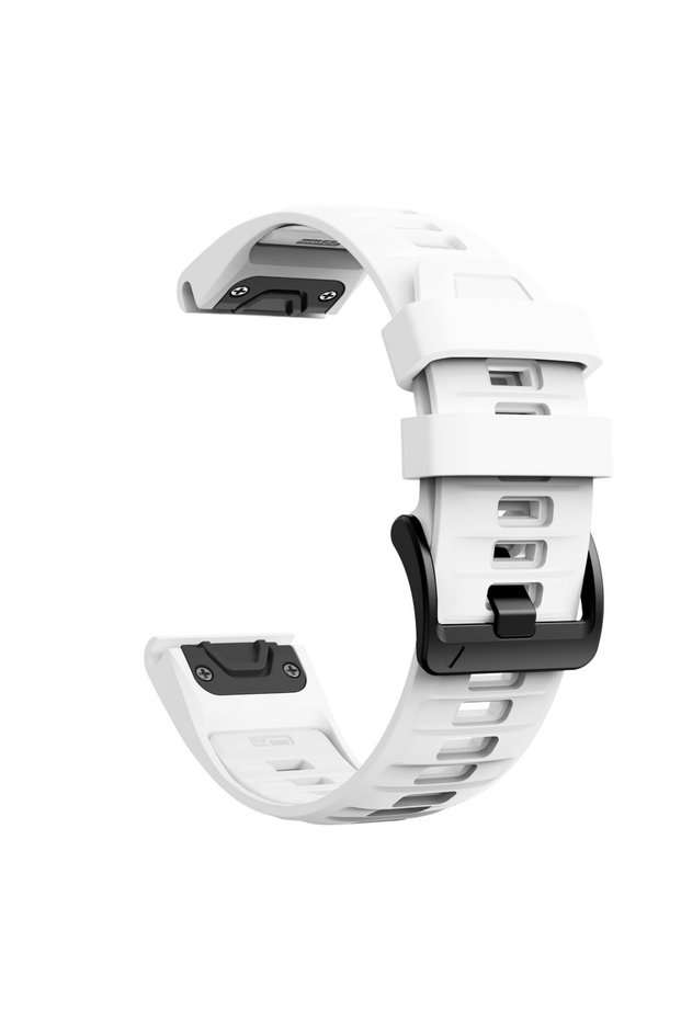 22mm White Quick Fit 22mm 26mm Silicone Strap for Garmin Fenix 8 51mm 47mm Fenix 7 7X 6 6X Pro/Epix