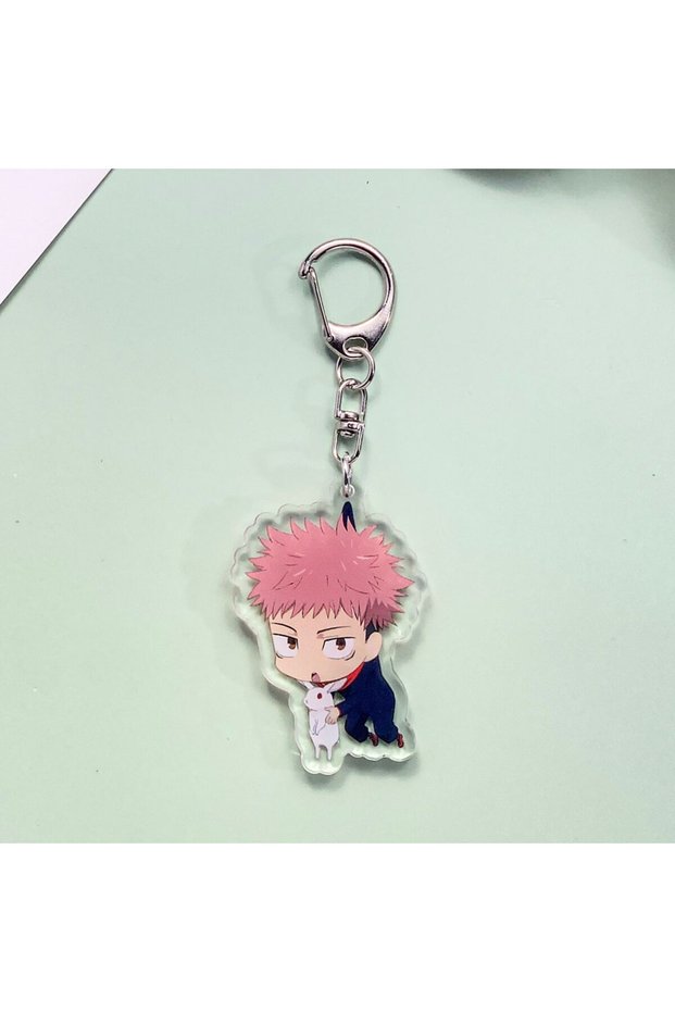 5 cm 12 1/16Pcs BANDAI Jujutsu Kaisen Acrylic Car Keychain Accessories Cute Bag Charm Keyring Backpa