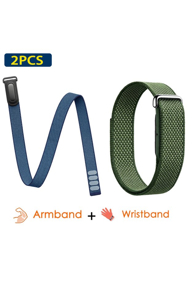 For Fitbit Air 2PC-AW-A Bicep/Wrist Strap For Google Fitbit Air Ultra-Slim Feather-Light Nylon Breat