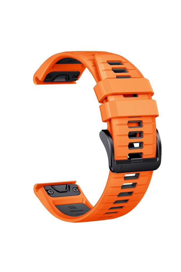 QuickFit 26mm b-Orange Black Quick Fit Fenix9 Official Band 22mm 26mm Sport Silicone Strap For Garmi