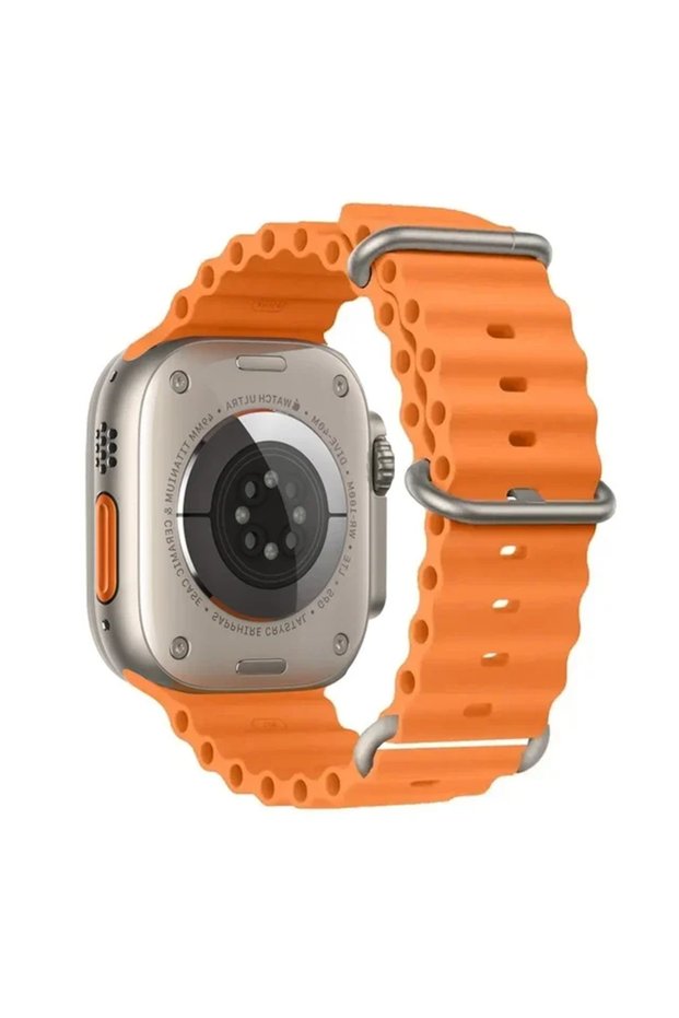 S10-46 42 44 45 49mm 8 orange Ocean strap For Apple Watch Ultra 2 Band 49mm 10 9 8 7 45mm 41mm Silic