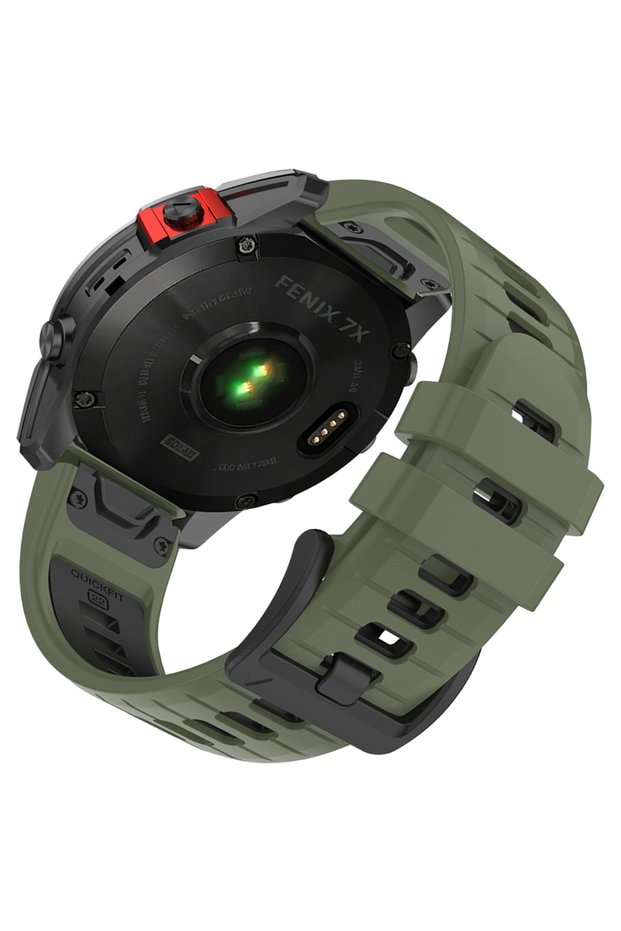 1Pcs 22mm QuickFit a- Army Green Black 22/26mm Watch Band For Garmin Fenix 7X 8 Pro 51mm 47mm Sports