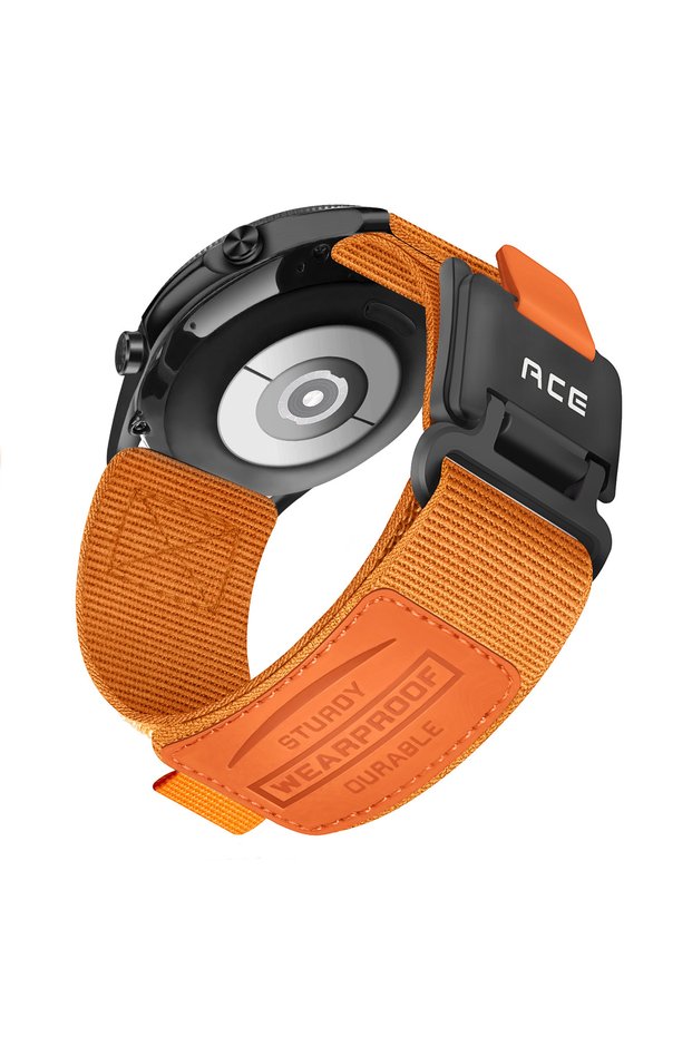 22MM Orange 22mm 20mm Magnetic Buckle Nylon Band for Samsung Galaxy Watch 7 6 5 4 40/44mm 6 Classic