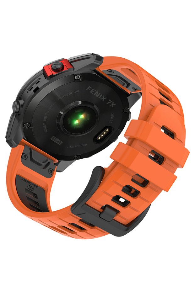 1Pcs 22mm QuickFit a-Orange Black 22/26mm Watch Band For Garmin Fenix 7X 8 Pro 51mm 47mm Sports Brac