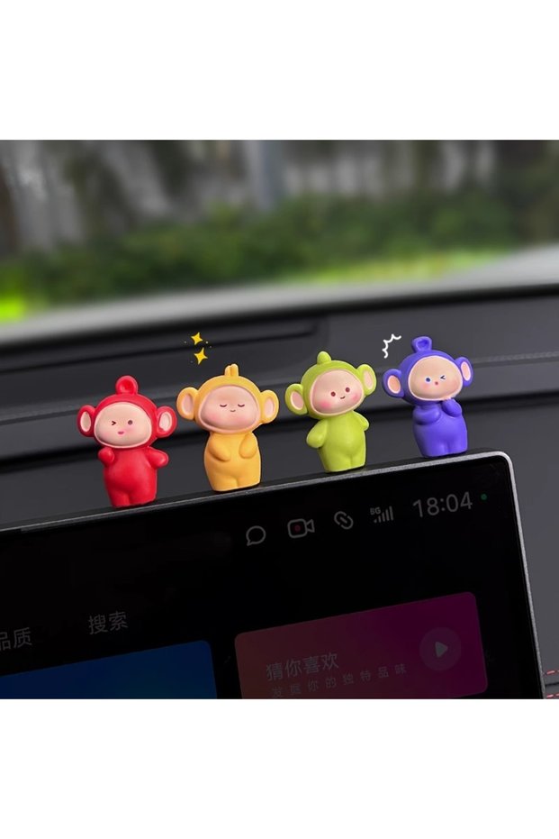 4pcs 4PCS Cute Car Interior Ornaments Computer Desktop Japanese Style Workstation Office Desktop Sma