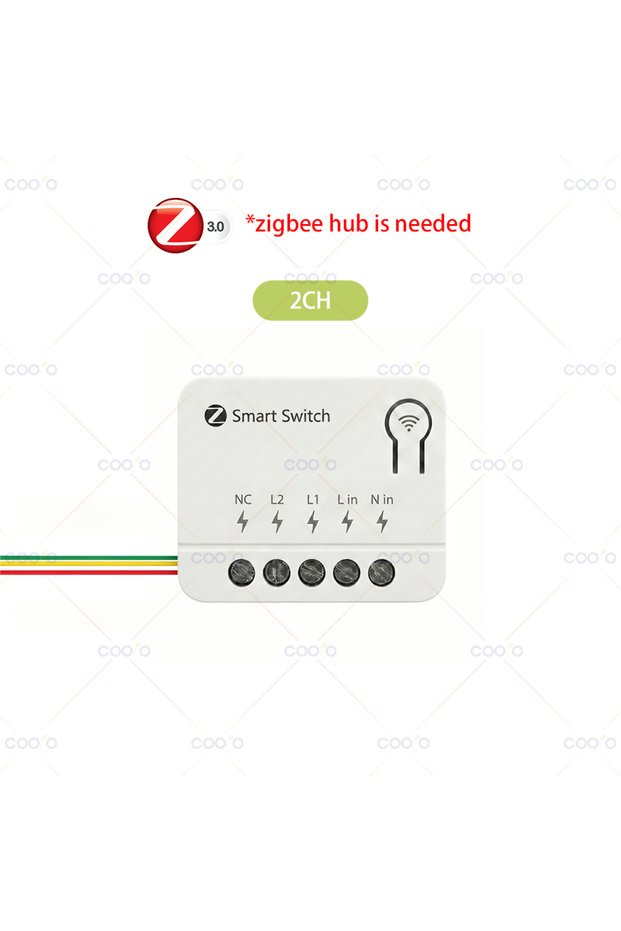 2CH 10A Zigbee 1/2/3 Gang Mini Smart Switch DIY Light Switch Module Supports External Switch Need Zi