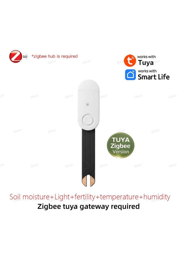 Style6 Multi Zigbee Soil Sensor Moisture Temperature Humidity Meter Fertility Light Tester For Tuya