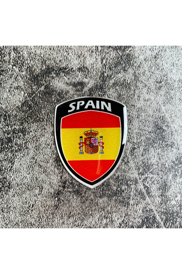 ES-MTTZ058 3D Reflective Epoxy Resin National Flag Stickers Motorcycle Scooter Body Fuel Tank Helmet