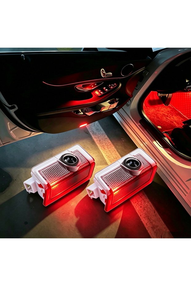 For MERCEDES BLUE LED Car Door Interior Welcome Warning Light For Mercedes Benz W176 W177 W246 W213