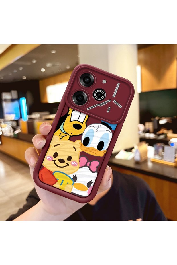 Tecno Pova 6/Pova 6 Pro Compatible Phone Case with Colorful Cartoon Character Printed Design, Shock-Resistant