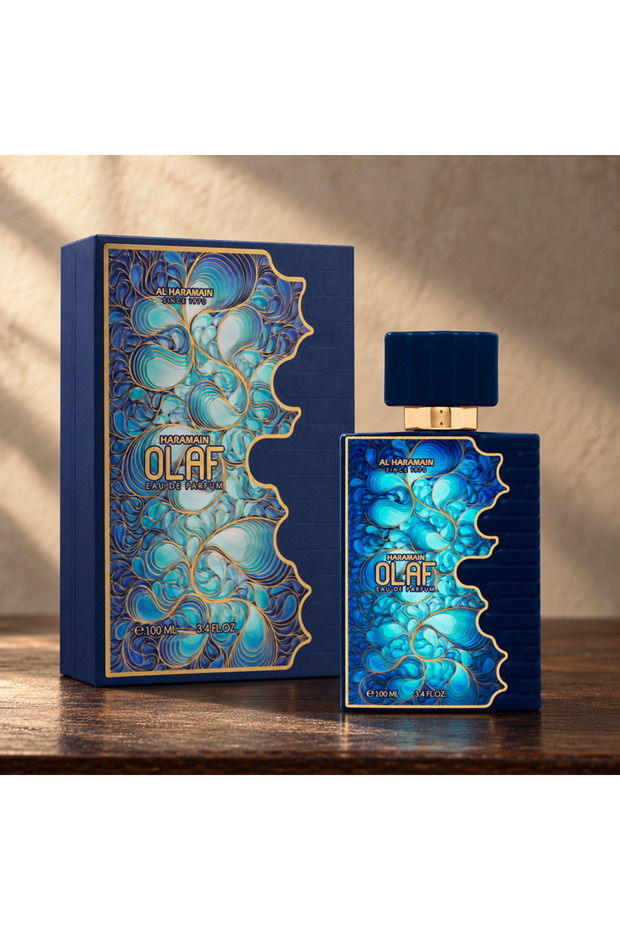 Olaf Eau de Parfum 100ml, Long Lasting Arabic Fragrances for Men & Women, Luxury Unisex Scent with Almond, Citrus, Oud, Amber & Coffee