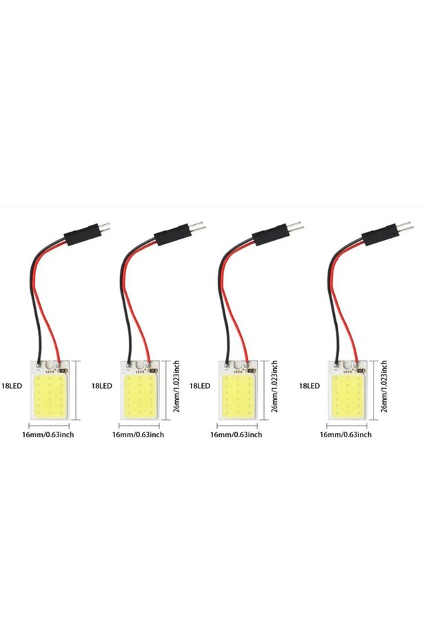 18LED 4pcs 1/2/4/8Pcs Car Interior Accessories Car Interior Panel LED Lights Lamp Bulb Car Dome Ligh