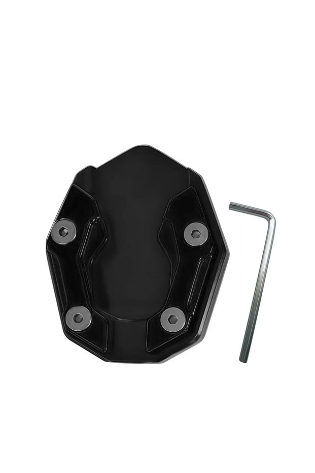 Black B Scooter Motorbike Accessories Extension Foot Pad Support Plate Aluminum Alloy Motorcycle Bik