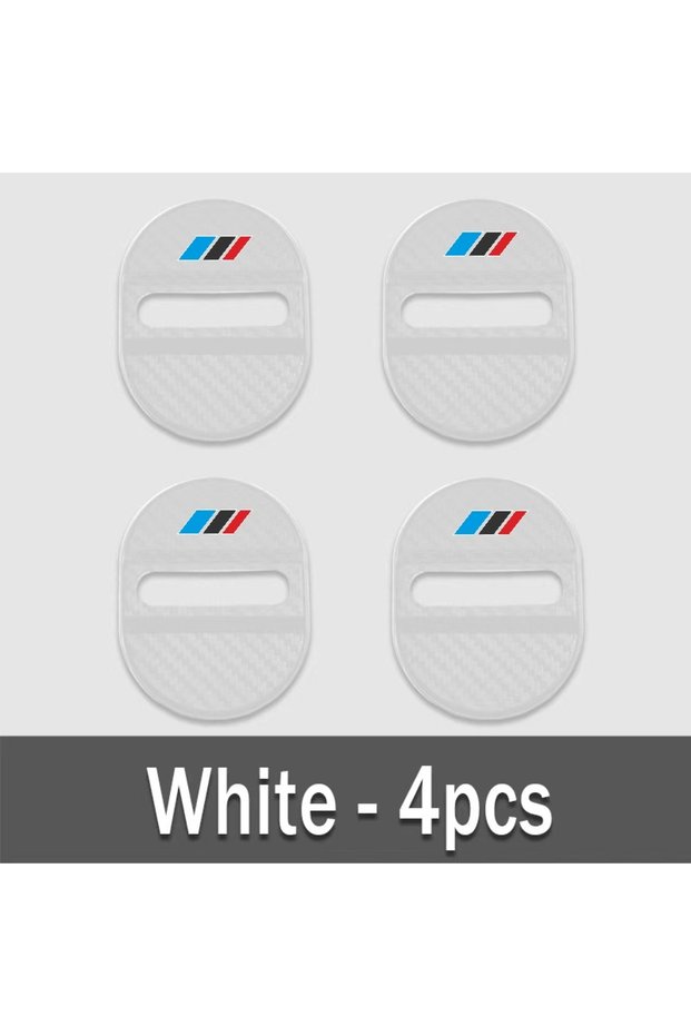white Carbon Fiber T Blue, Black, and Red Three-Color Model4Individual Car Door Lock Protection Cove