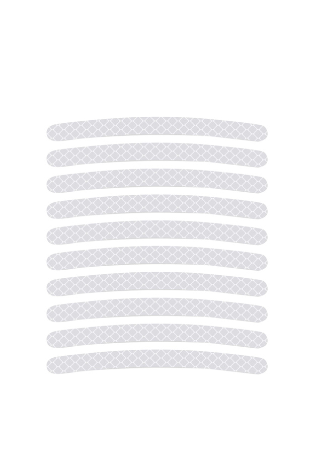 40 Pcs White 20/40 Pcs Car Wheel Hub Reflective Sticker Rainbow Fluorescence Luminous Stripe Tape Au