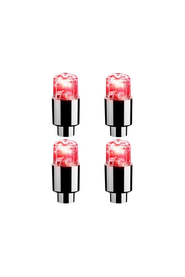 4Pcs Red 2/4/8Pcs Colorful LED Wheel Tire Valve Lights Motorcycle Car Wheel Tire Valve Caps Universa
