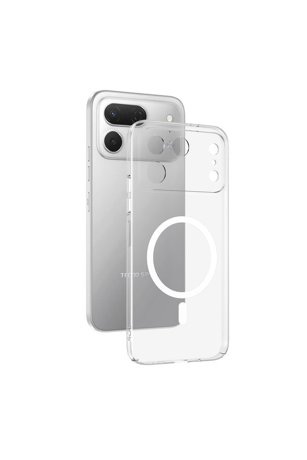 Tecno Spark 50 Pro Case—Doesn't Yellow, Ultra-Thin, Hard Mica, MagSafe, Raised Camera Cutout, GCMP