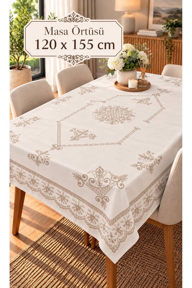Premium Patterned Waterproof Vinyl Tablecloth | Stain Resistant, Easy-to-Wipe PVC Tablecloth