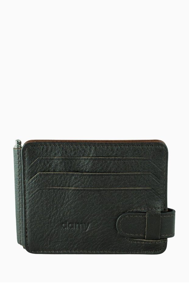 Genuine Leather Horizontal Men's Card Holder 508 - Brown