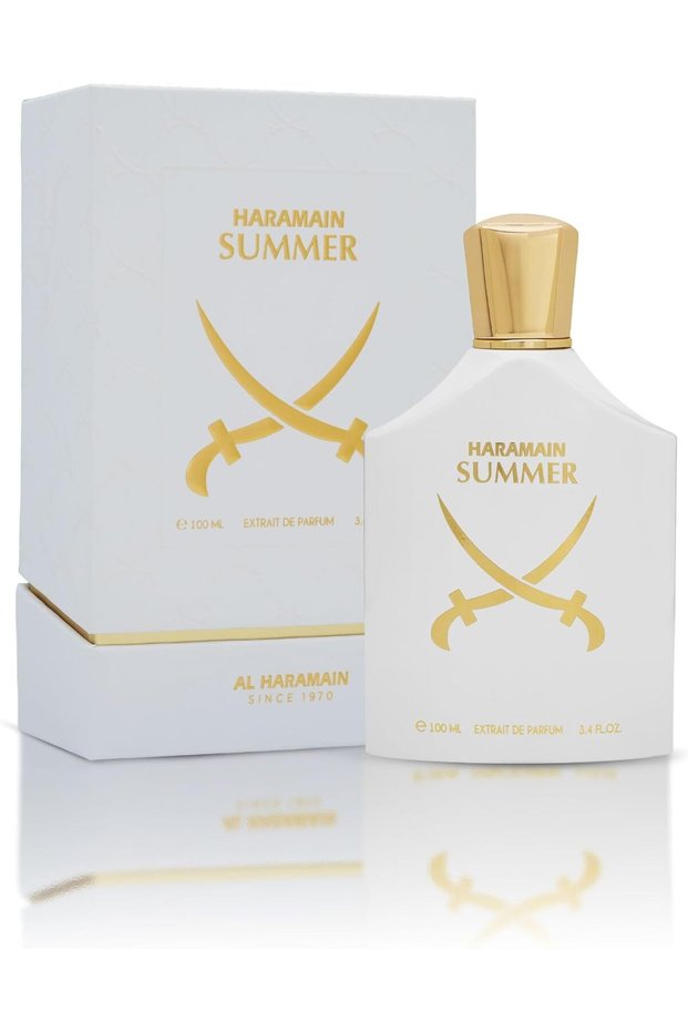 Summer Extrait de Parfum 100ml – Long Lasting Arabic Fragrances Luxury Fresh Unisex Perfume with Bergamot, Mandarin, Lemon, Green Tea, Musk & Sandalwood Notes