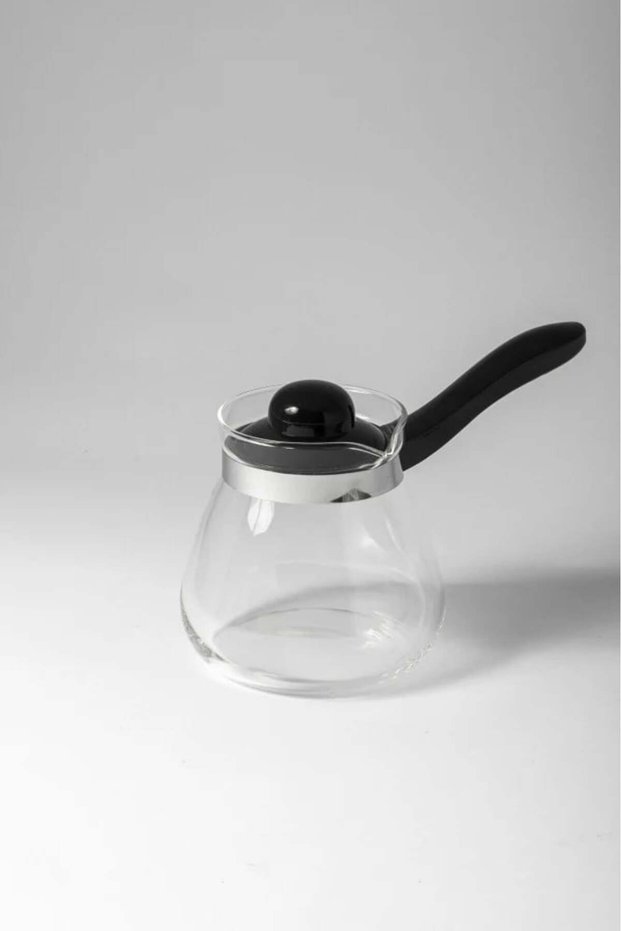 Glass jar with black handle - 800 ml
