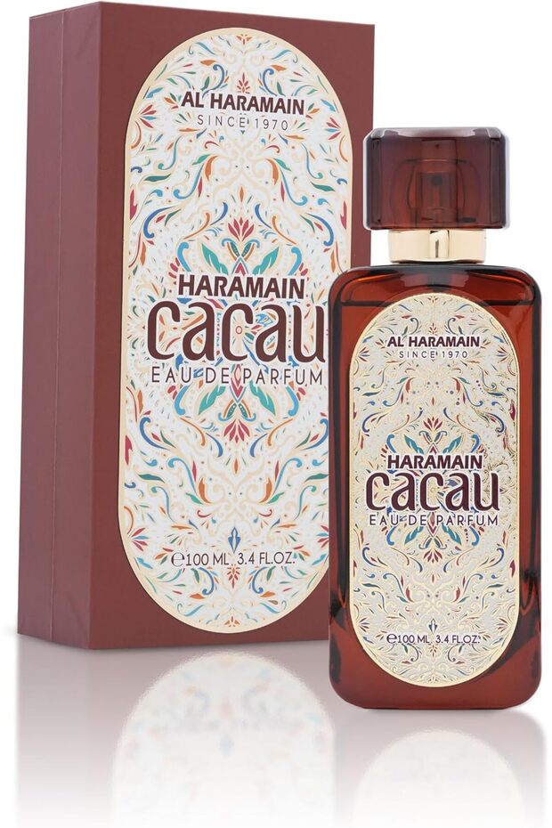 Cacau Eau de Parfum 100ml – Long Lasting Arabic Fragrances Luxury Gourmand Unisex Perfume with Chocolate Cacao, Vanilla, Caramel, Musk & Cashmere Notes