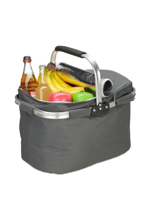 Shopping basket with cooling function