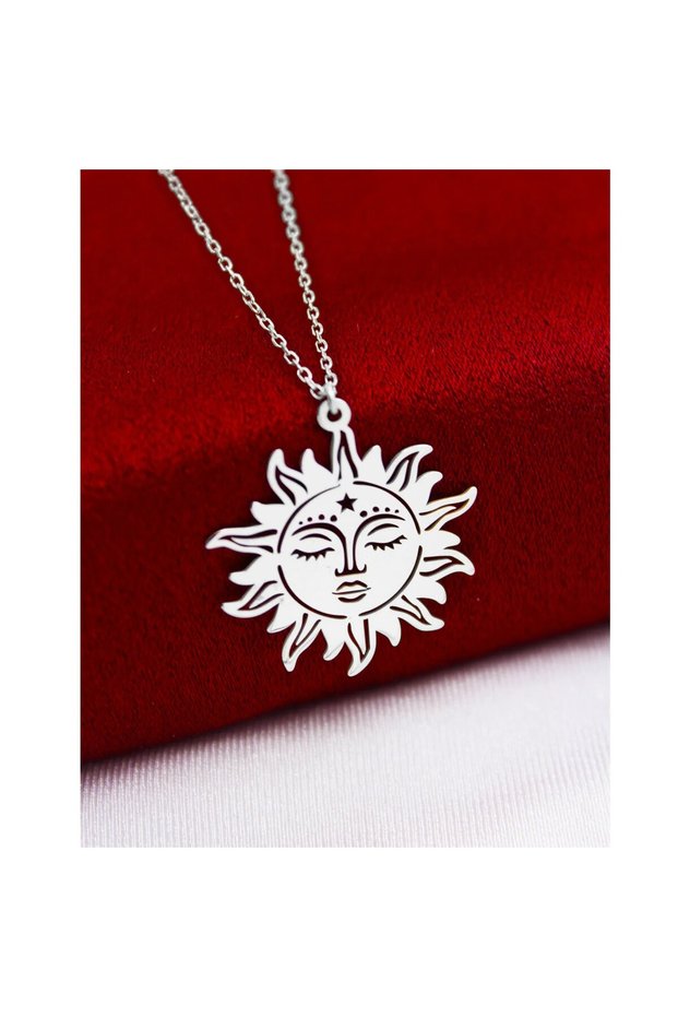 Custom-Designed Silver-Tone Minimalist Necklace BEZOSS