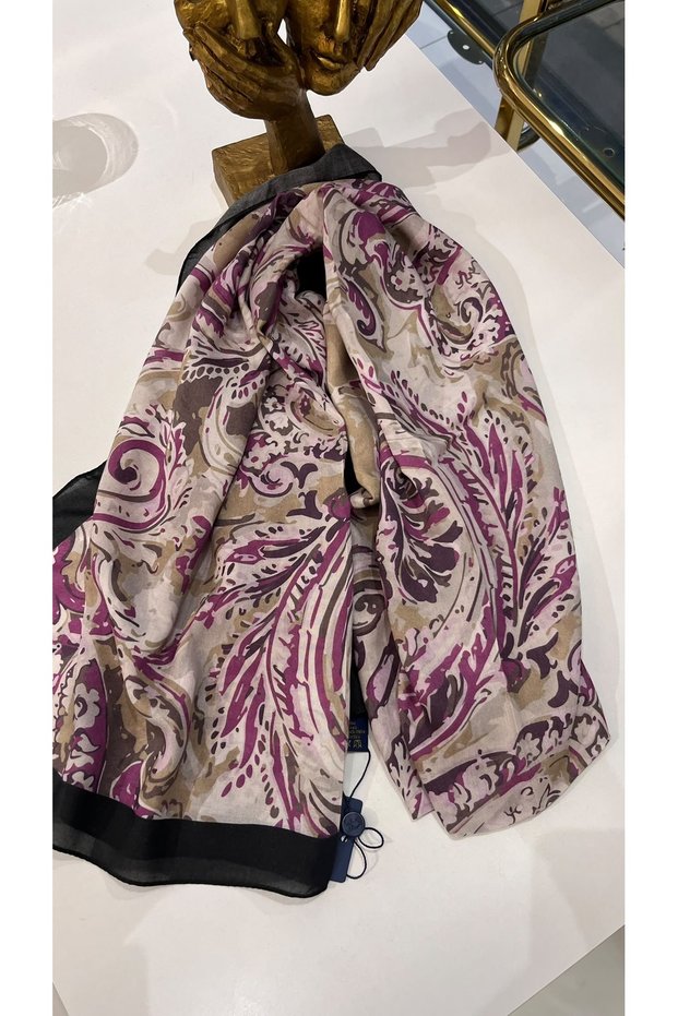 Paisley-Patterned Modal Shawl