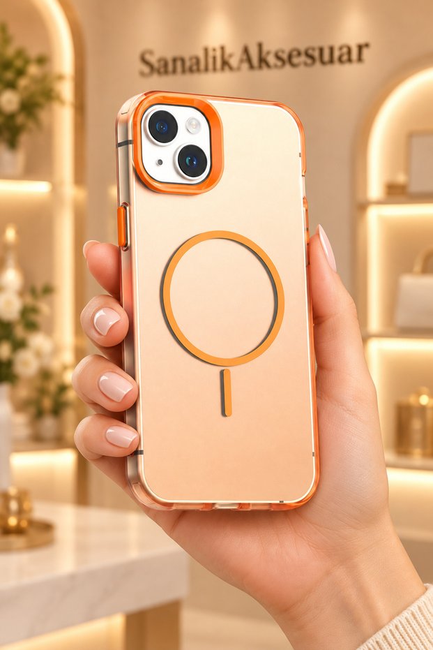 Luxury iPhone 14-Compatible MagSafe Soft-Textured Camera-Protected Phone Case