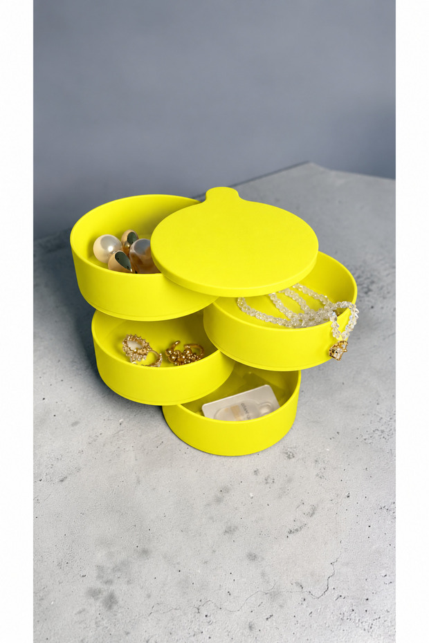 Multi-Layer Jewelry Box Earring Ring Necklace Organizer