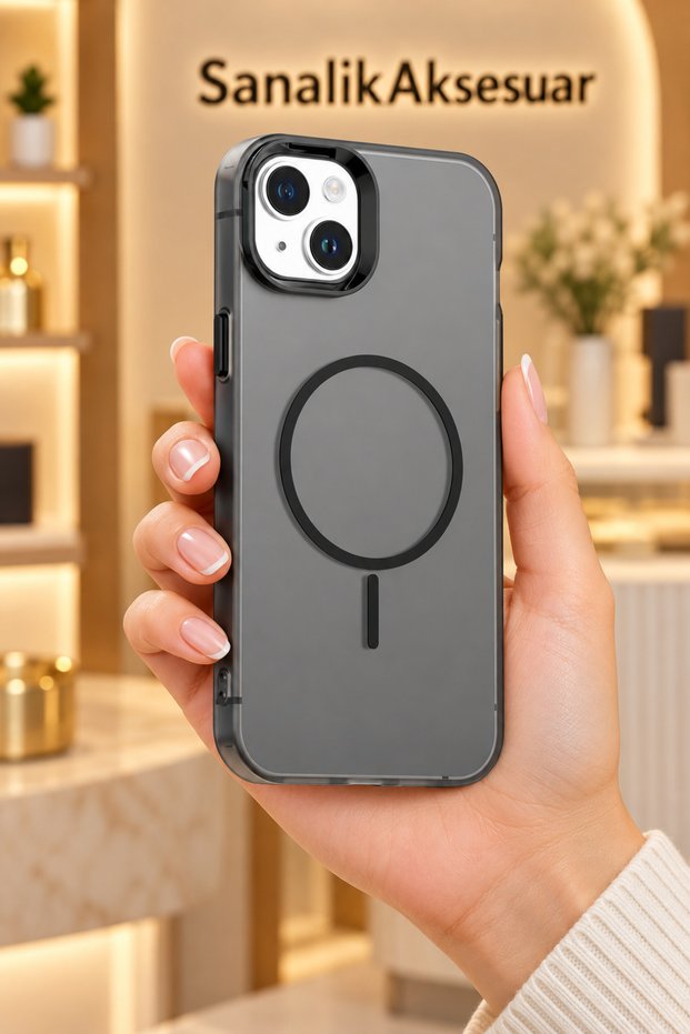 Luxury iPhone 14-Compatible MagSafe Soft-Textured Camera-Protected Phone Case