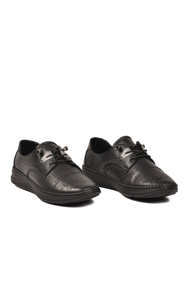 Women's Casual Shoes, Genuine Leather, 9523, Black