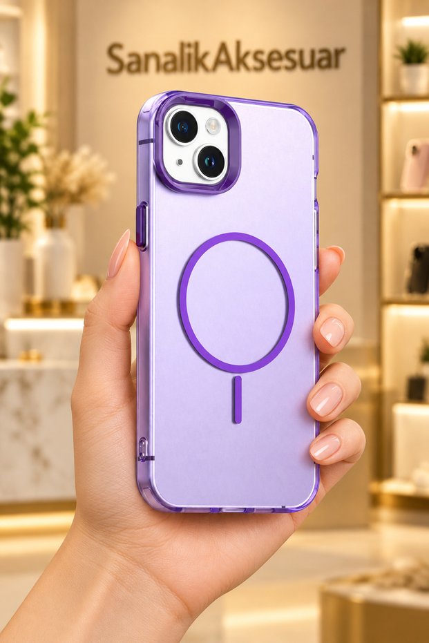 Luxury iPhone 14-Compatible MagSafe Soft-Textured Camera-Protected Phone Case
