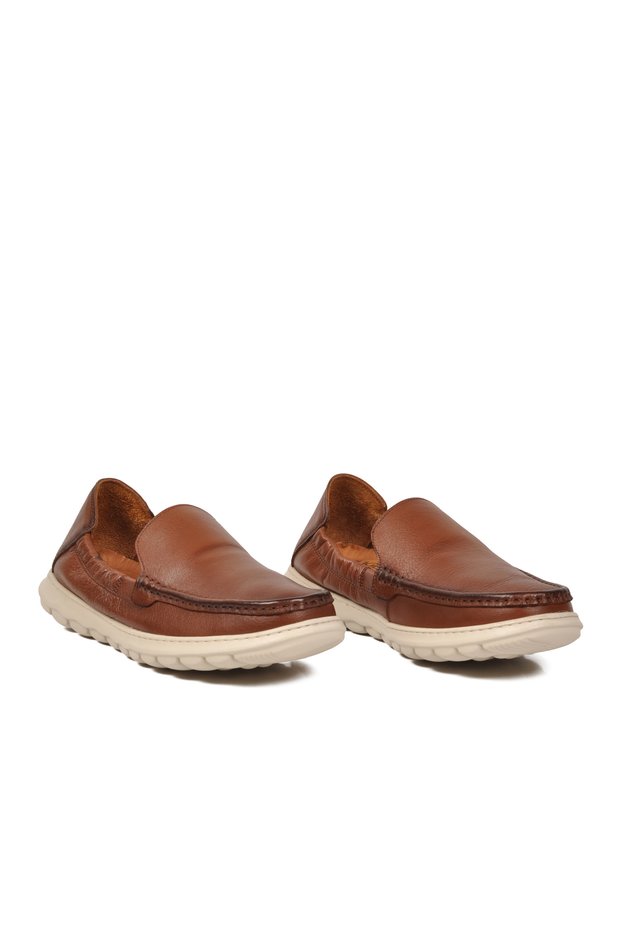Men's Casual Shoes, Genuine Leather, Sensitive M599, Taba