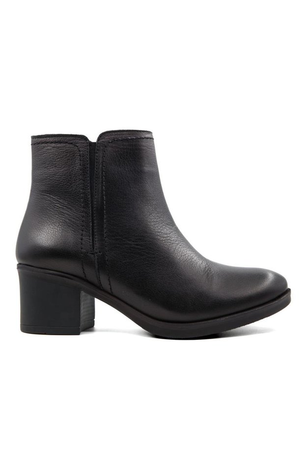 92168 Genuine Leather Black Women's Boots