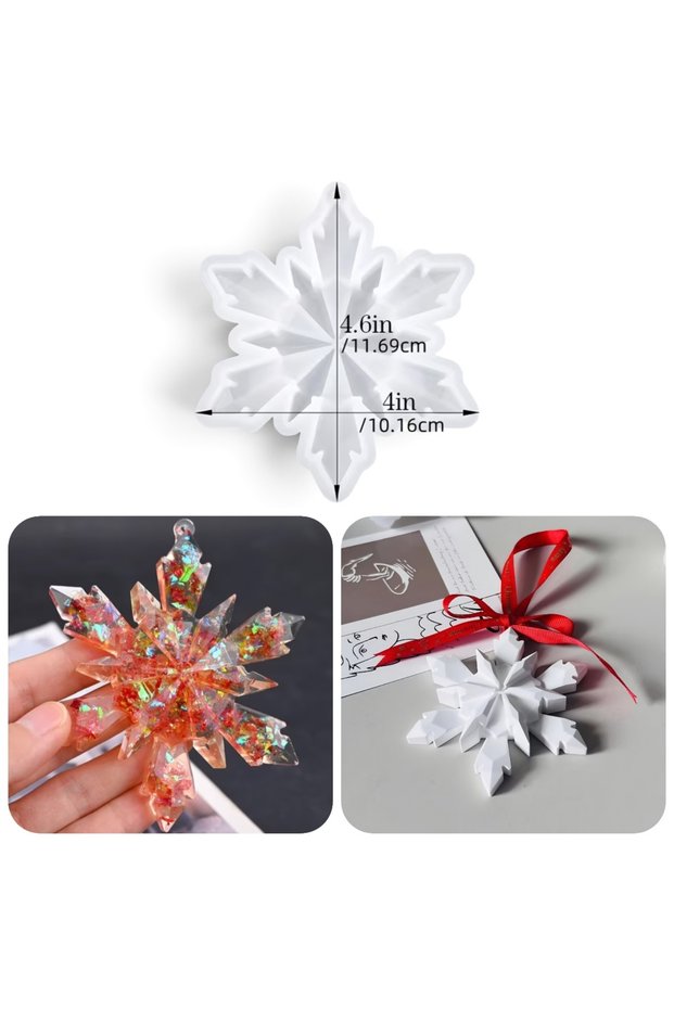 3D SNOWFLAKE SILICONE MOLD