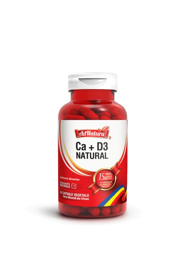 Calciu + D3 - 60 cps