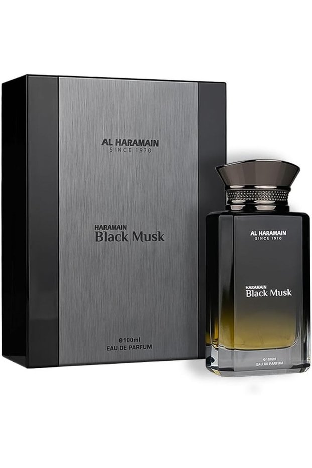 Black Musk Eau de Parfum 100ml | Unisex Luxury Arabian Perfume with Saffron, Oud, Patchouli & Musk | Long-Lasting Woody Spicy Fragrance Spray
