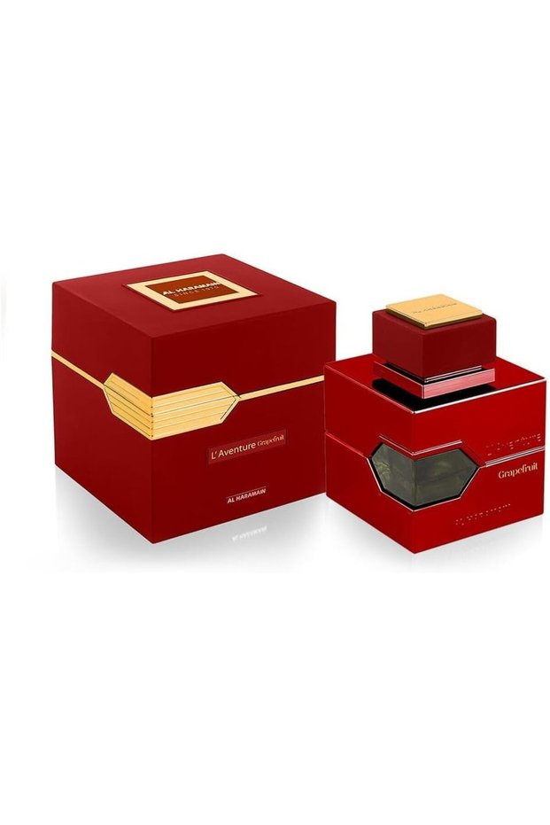 L'Aventure Grapefruit Extrait de Parfum 100ml, Long Lasting Unisex Arabic Fragrance with Grapefruit, Red Berries, Vanilla & Musk