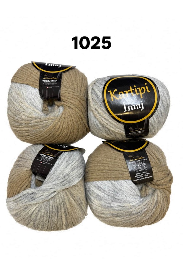 Asena Kramer Hand-Knitting Yarn, 4-Pack (4 × 100 g)