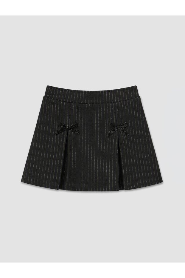 From UZG STORE: Pleated Bow Detail Girls' Skort for Fashion-Conscious Girls