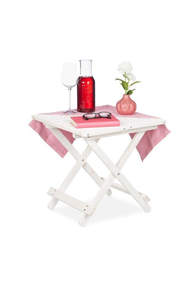 Small White Folding Table
