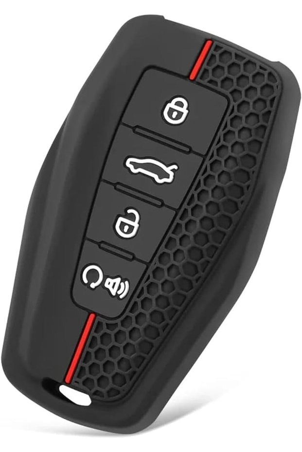 Key Fob Cover Case, Soft Silicone Remote Key Protector, Anti-Scratch Anti-Drop Shockproof Shell Comp