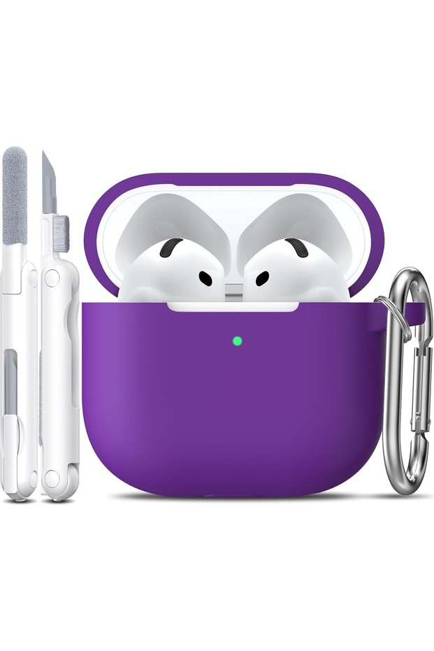 غطاء سيليكون ناعم لسماعات AirPods 5 و AirPods 4 - أرجواني