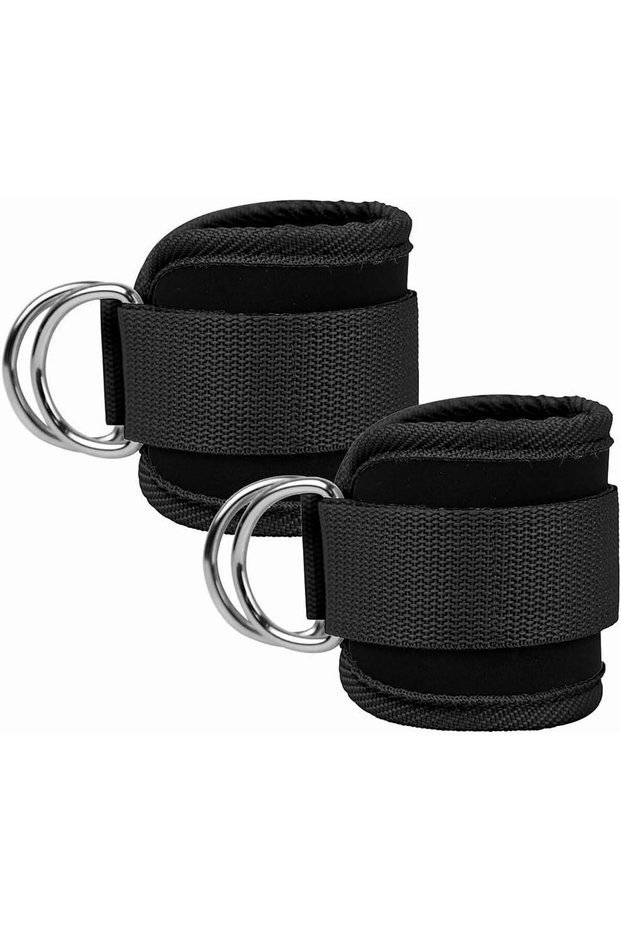 Ankle Straps for Cable Machine Adjustable Fitness Ankle Strap Double D-Ring