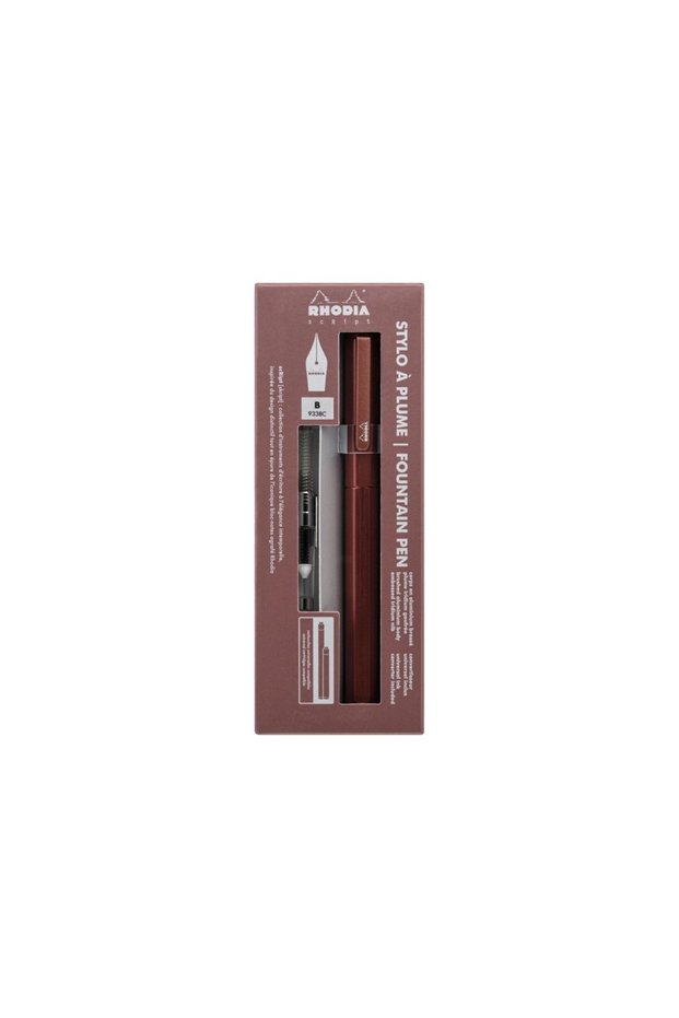 Script pen, B nib brown