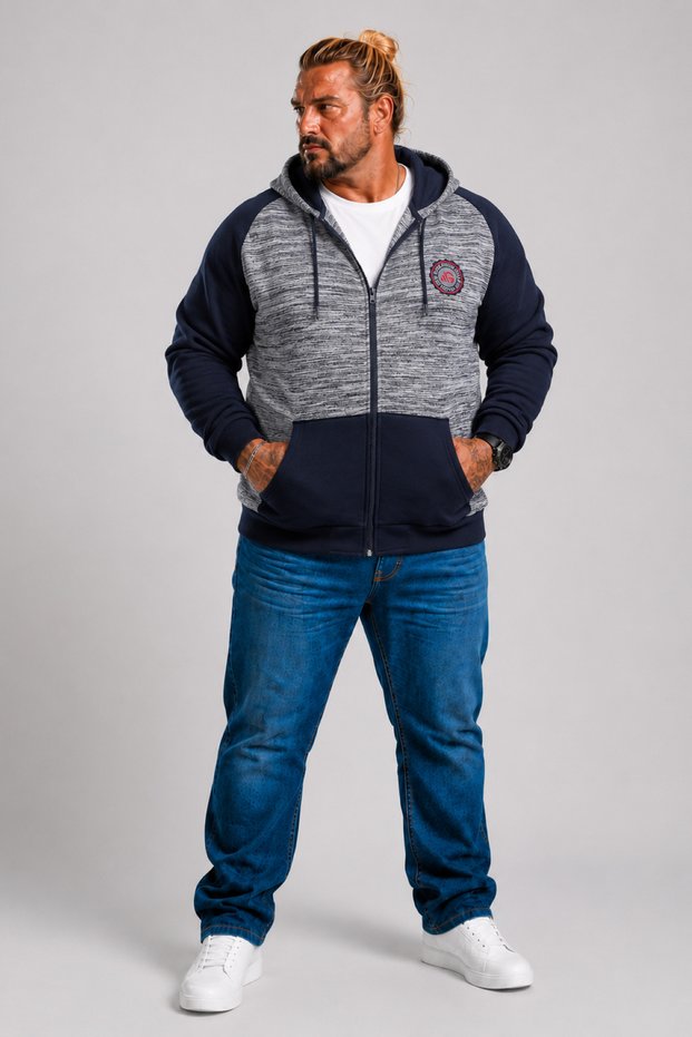 Plus Size Unisex New York Collage Sweatshirt 22727 NAVY